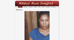 Desktop Screenshot of mildredmarielangford.com